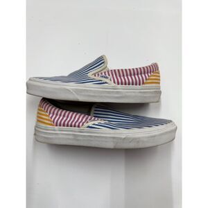 Striped Women's Vans Classic Slip-On Sneakers Size 6